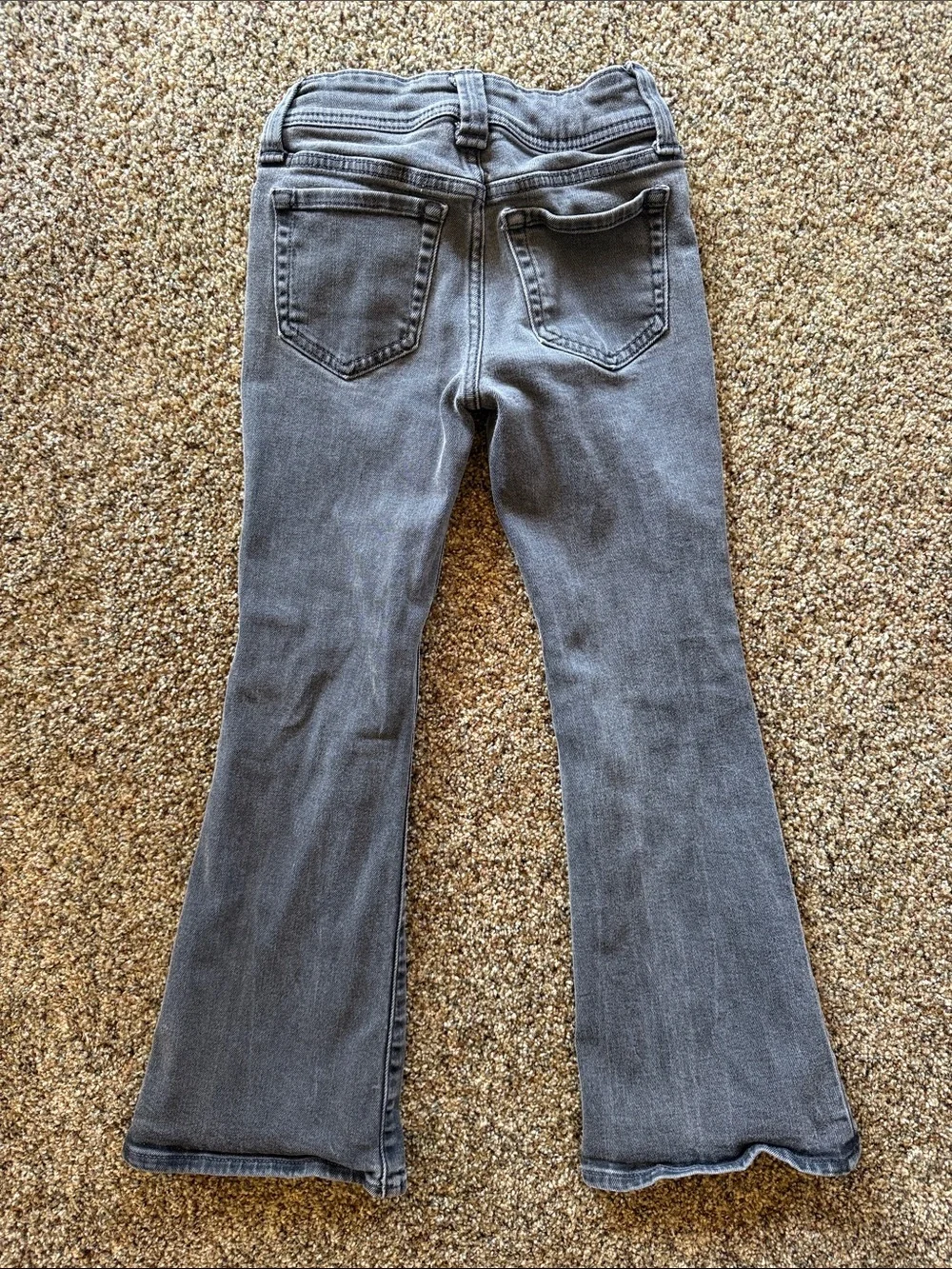 GAP Girls Grey 70’s Flare High-Rise Jeans